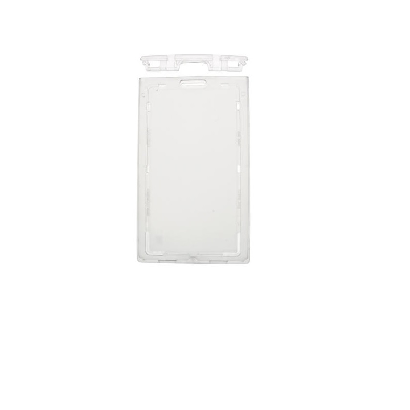 Picture of Enclosed ID Badge Lockable card holder / carrying case rigid plastic Premium (vertical / portrait). 60270282